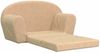 vidaXL Kinder-Schlafsofa 2-Sitzer Creme Weicher Plüsch 357001 Bild 4