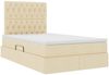 vidaXL Aufbewahrungsbett mit Matratze Creme 120 x 190 cm Stoff 3371833 Bild 5