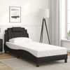 vidaXL Bettgestell "Viana" mit LED ohne Matratze Schwarz 80x200 cm 3213980 Bild 4
