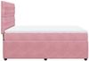 vidaXL Boxspringbett mit Matratze Rosa 140x200 cm Samt 3292369 Bild 5