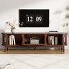 TV-Schrank Lowboard braun, Schiebe- & Klapptür, 165x39,5x46 cm, für bis 65 Zoll Bild 2