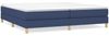 Polsterbett 25 x 200 x 200 cm Stoff Blau Bild 2