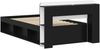 vidaXL Bettgestell mit Stauraum Schwarz 90x200 cm Holzwerkstoff 3433344 Bild 5