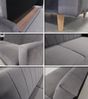 Schlafsofa Sara - Sofa mit Bettkasten und Schlaffunktion, Bettsofa, Schlafcouch mit Holzfüße, Velours (Pink (Kronos 29)) Bild 5