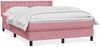 vidaXL Boxspringbett mit Matratze Rosa 140x220 cm Samt 3318494 Bild 2