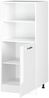 Hochschrank R-Line Weiß Hochglanz 60 cm mit offenen Regalen, und Tür Vicco Bild 5
