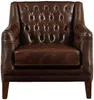 Vente-unique - COLBERT Sofa and armchair set Leder Braun - B 84 cm x H 84 cm x L 194,5 cm84 cm Bild 4