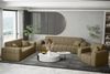 Sofa Designersofa NANCY 2-Sitzer in Stoff Neve Hellbraun Bild 2