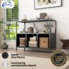 Coemo Sideboard Chicago aus Metall mit 5 Ablageflächen Schwarz Bild 3