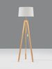 Nova Luce 9050165 LE ROY Stehlampe Naturholz Weiss E27 145cm Bild 3