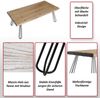 Couchtisch HWC-L73, Tisch Wohnzimmertisch, Industrial Massiv-Holz MVG-zertifiziert 120x60cm, natur Bild 2