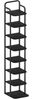Vertikales Schuhregal, 8-Stöckige Schuhregale, Schuhturm Für Kleine Räume, Freistehend, Verstellbar, Platzsparend, Schwarz Bild 2