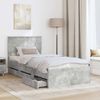 vidaXL Bettrahmen mit Kopfteil Beton Grau 90 x 190 cm Ingenieurs Holz 3408022 Bild 3