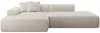 Vente-unique - ERYNEL Sofa SamtStoff Beige - B 156 cm x H 70 cm x L 305 cm Bild 3