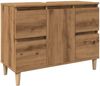 vidaXL Waschbeckenunterschrank Artisan-Eiche 80x33x60 cm Holzwerkstoff 857127 Bild 2
