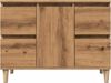 vidaXL Waschbeckenunterschrank Artisan-Eiche 80x33x60 cm Holzwerkstoff 857127 Bild 4
