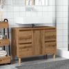 vidaXL Waschbeckenunterschrank Artisan-Eiche 80x33x60 cm Holzwerkstoff 857127 Bild 3
