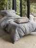 Irisette Wave Mako-Satin Bettwäsche 155x220 Zickzack grau beige 8624-11 Bild 2