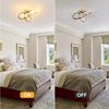 Riserva LED Deckenleuchte Kleeblatt LED Deckenleuchte Gold 22W 3000K Warmweiß Modern Bild 4