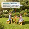 Relaxdays Kindersitzgruppe mit Schirm & Auflagen Bild 2