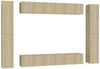 vidaXL 10-tlg. TV-Schrank-Set Sonoma-Eiche Spanplatte [3078980] Bild 2