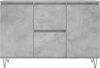 vidaXL Sideboard Betongrau 101,5x35x70 cm Holzwerkstoff 827208 Bild 5