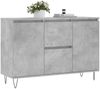 vidaXL Sideboard Betongrau 101,5x35x70 cm Holzwerkstoff 827208 Bild 3