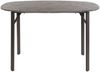 KAWOLA Bartisch SESTA Stehtisch Kunststoff Keramikoptik oval schwarz 92 x 75 x 140 cm Bild 3