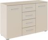rauch Schubkastenkommode Sideboard Kommode Kombikommode KOLUNA mit Dekorfront (Breite 120 cm), vier große Schubladen, mit insgesamt 4 Einlegeböden MADE IN GERMANY Bild 4