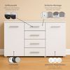 rauch Schubkastenkommode Sideboard Kommode Kombikommode KOLUNA mit Dekorfront (Breite 120 cm), vier große Schubladen, mit insgesamt 4 Einlegeböden MADE IN GERMANY Bild 2