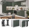 Küchenunterschrank Fame-Line Grün-Gold Landhaus 80 cm , AP Marmor Vicco Bild 2