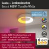 LED Deckenleuchte Smart Home Zigbee 3.0 Casca IP44 RGBW+ 1750lm 230V 20W dimmbar Weiß matt Bild 2