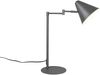 Retro LED Schreibtischleuchte mit Schwenkarm aus Metall Anthrazit, Höhe 50,5cm Bild 2