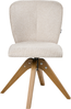 Esszimmerstuhl 2er Set drehbar COSO Stoff Hellbeige Bild 4