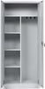 Putzmittelschrank Stahl, 80x38x180 cm, grau Bild 3
