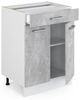Küchenunterschrank R-Line Beton 60 cm mit Schublade, ohne Arbeitsplatte Vicco Bild 3