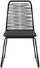 vidaXL Gartenstühle 4 Stk. Poly Rattan Schwarz 313112 Bild 3