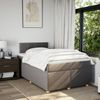 vidaXL Boxspringbett mit Matratze Taupe 120x200 cm Stoff 3286651 Bild 3