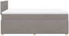 vidaXL Boxspringbett mit Matratze Taupe 120x200 cm Stoff 3286651 Bild 5