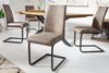 riess-ambiente Freischwinger APARTMENT taupe / schwarz (Einzelartikel, 1 St), Esszimmer · Microfaser · Metall · Industrial Bild 3