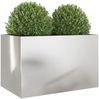 vidaXL Pflanzkübel Silbern 62x40x39 cm Edelstahl 841599 Bild 4