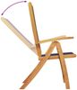 vidaXL Gartenstühle 8 Stk. Klappbar Massivholz Akazie und Textilene 3279243 Bild 4