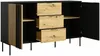 Vente-unique Sideboard TUNALO, MDF & Holzspan, Schwarz/Beige, 40x92x165,1 cm Bild 3