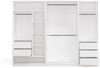 Raumhirsch Furniture Kleiderschrank Kleiderschrank, Garderobensystem, Schranksystem, Garderobe (Maße 260 x 50 x 200 (H) cm, 3 Segmente, 2 Kleiderstangen) Mit Schubladen, Modulares System Bild 4