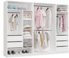 Raumhirsch Furniture Kleiderschrank Kleiderschrank, Garderobensystem, Schranksystem, Garderobe (Maße 260 x 50 x 200 (H) cm, 3 Segmente, 2 Kleiderstangen) Mit Schubladen, Modulares System Bild 2