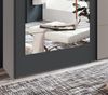 Schwebetürenschrank Kleiderschrank 3-türig mit Spiegel Zubehör in Sand Grau, modern, 225cm x 65cm x 208cm (BxTxH) Bild 4