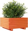 vidaXL Pflanzkübel Wachsbraun 50x50x26,5 cm Massivholz Kiefer 847295 Bild 4