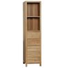 Badmöbel Set Lomma Teak Massivholz - Breite vom Unterschrank: 120 cm - Breite vom Spiegel: ohne Spiegel - Anzahl der Hochschränke: ohne Hängeschrank - Handtuchhalter: ohne Handtuchhalter Bild 4
