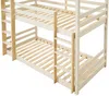 Vente-unique - VAGAR Bett Holz, Platte Beige - B 101 cm x H 210 cm x L 208 cm Bild 4