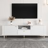 Merax Lowboard mit Soft-Close-Funktion, Hochglanz Fernsehschrank Sideboard (1 St), TV-Schrank mit 2 Türen, Schublade & offenen Fächern, 170 x 36 x 54 cm Bild 3